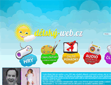 Tablet Screenshot of detsky-web.cz